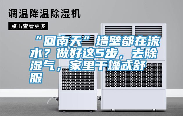 “回南天”牆壁都在流水？做好這5步，去除濕氣，家裏幹燥忒舒服