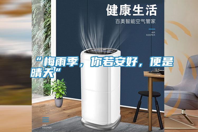 “梅雨季，你若安好，便是晴天”