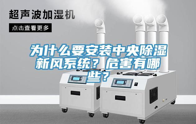 為什麽要安裝中央除濕新風係統？危害有哪些？