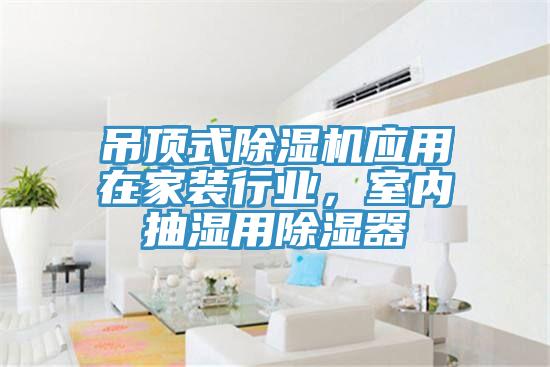 吊頂式小黄片软件免费下载應用在家裝行業，室內抽濕用除濕器
