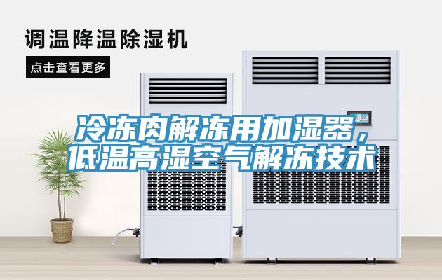冷凍肉解凍用加濕器，低溫高濕空氣解凍技術