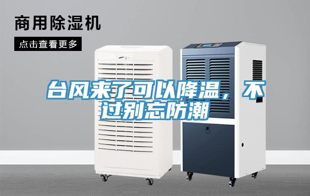 台風來了可以降溫，不過別忘防潮