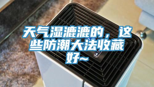 天氣濕漉漉的，這些防潮大法收藏好~