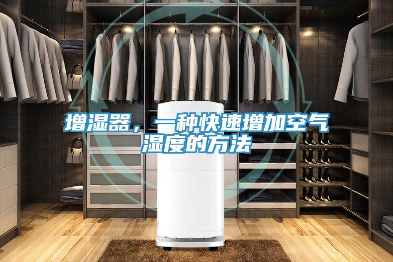 增濕器，一種快速增加空氣濕度的方法