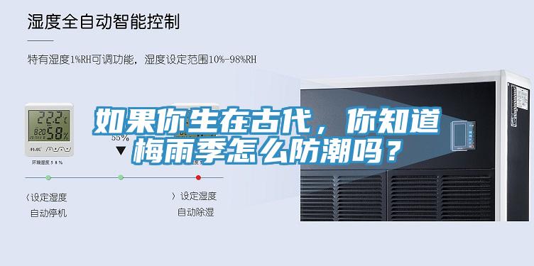 如果你生在古代，你知道梅雨季怎麽防潮嗎？