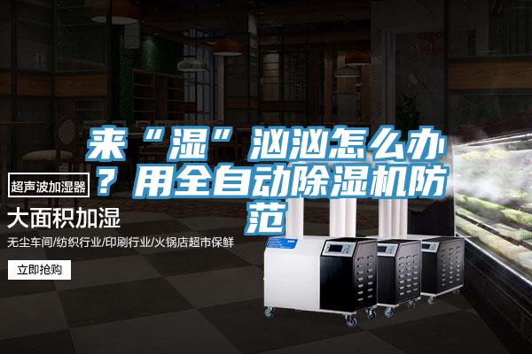 來“濕”洶洶怎麽辦？用全自動小黄片软件免费下载防範