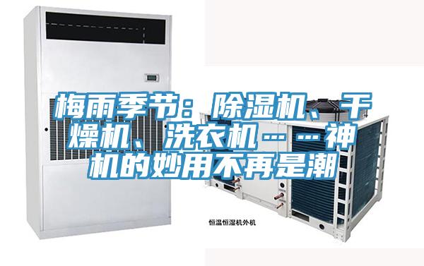 梅雨季節：小黄片软件免费下载、幹燥機、洗衣機……神機的妙用不再是潮