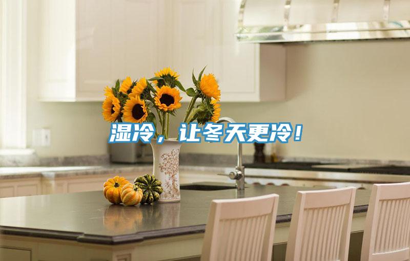 濕冷，讓冬天更冷！