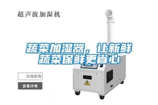 蔬菜加濕器，讓新鮮蔬菜保鮮更省心