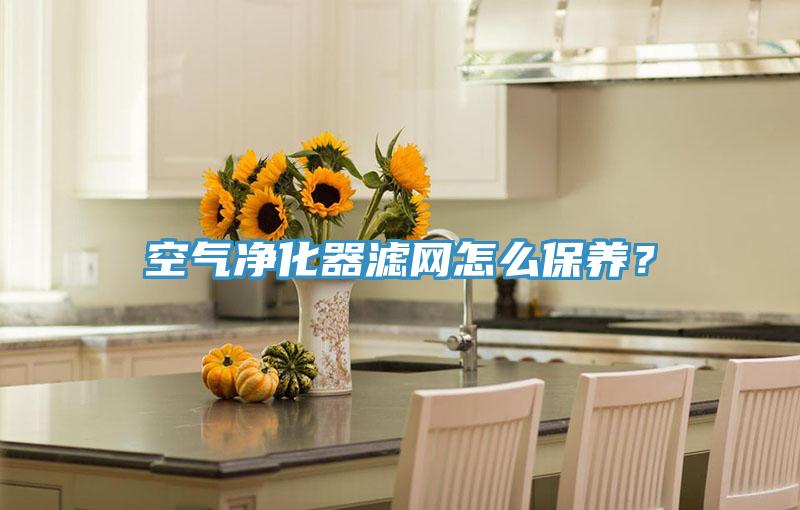 空氣淨化器濾網怎麽保養？