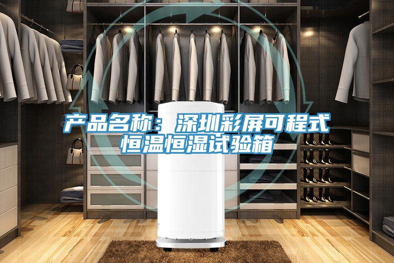 產品名稱：深圳彩屏可程式恒溫恒濕試驗箱