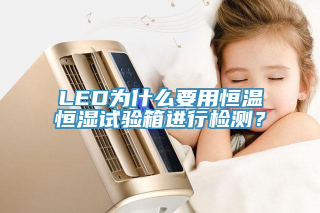 LED為什麽要用恒溫恒濕試驗箱進行檢測？
