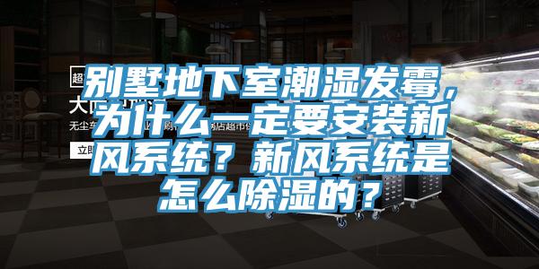 別墅地下室潮濕發黴，為什麽一定要安裝新風係統？新風係統是怎麽除濕的？