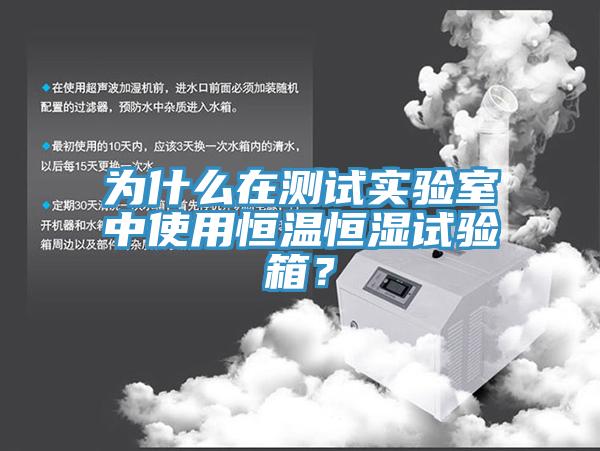 為什麽在測試實驗室中使用恒溫恒濕試驗箱？