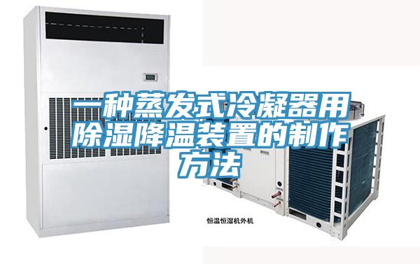 一種蒸發式冷凝器用除濕降溫裝置的製作方法