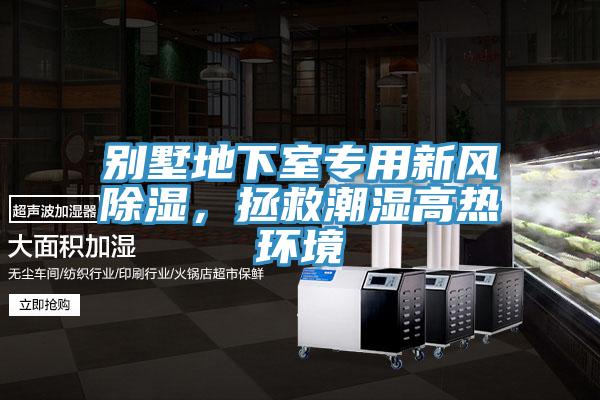 別墅地下室專用新風除濕，拯救潮濕高熱環境