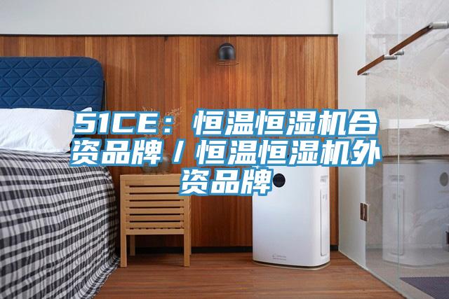 51CE：恒溫恒濕機合資品牌／恒溫恒濕機外資品牌