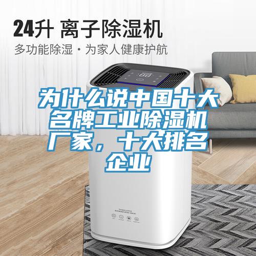 為什麽說中國十大名牌工業小黄片软件免费下载廠家，十大排名企業