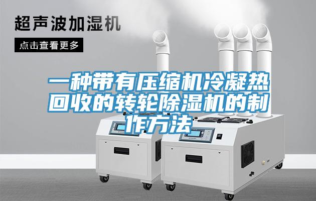 一種帶有壓縮機冷凝熱回收的轉輪小黄片软件免费下载的製作方法