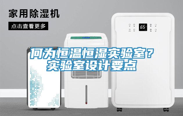 何為恒溫恒濕實驗室？實驗室設計要點