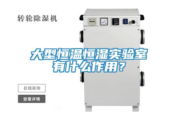 大型恒溫恒濕實驗室有什麽作用？