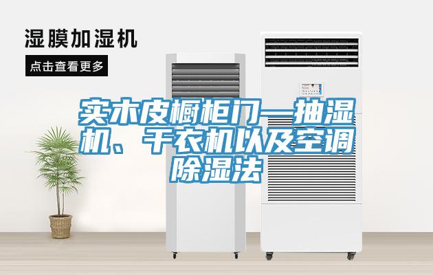 實木皮櫥櫃門—抽濕機、幹衣機以及空調除濕法