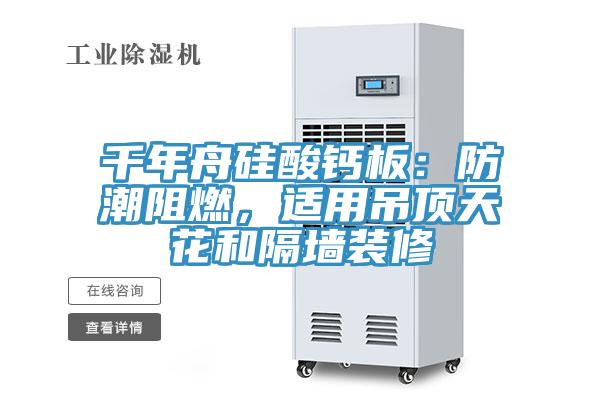 千年舟矽酸鈣板：防潮阻燃，適用吊頂天花和隔牆裝修