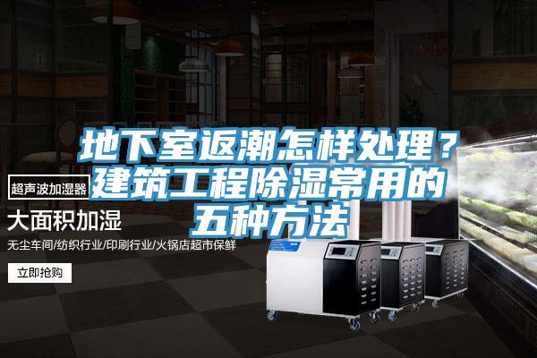 地下室返潮怎樣處理？建築工程除濕常用的五種方法