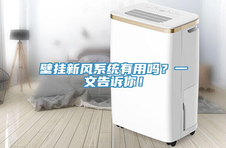 壁掛新風係統有用嗎？一文告訴你！