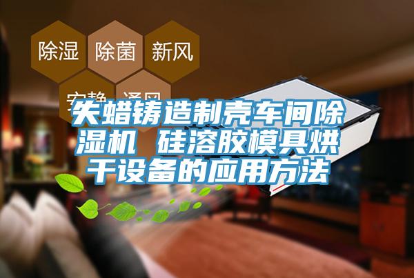 失蠟鑄造製殼車間小黄片软件免费下载 矽溶膠模具烘幹設備的應用方法