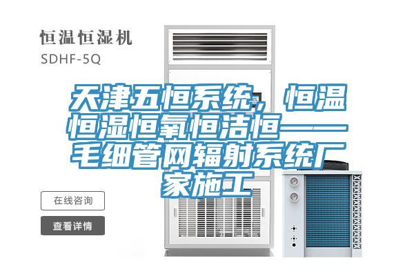 天津五恒係統，恒溫恒濕恒氧恒潔恒——毛細管網輻射係統廠家施工