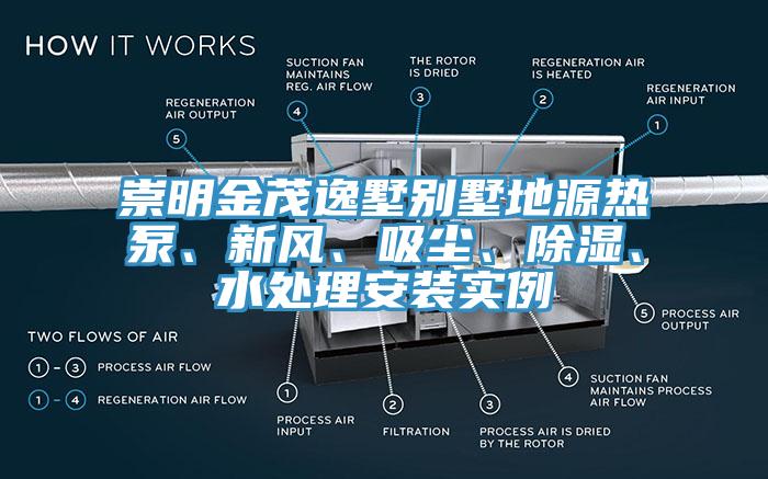 崇明金茂逸墅別墅地源熱泵、新風、吸塵、除濕、水處理安裝實例