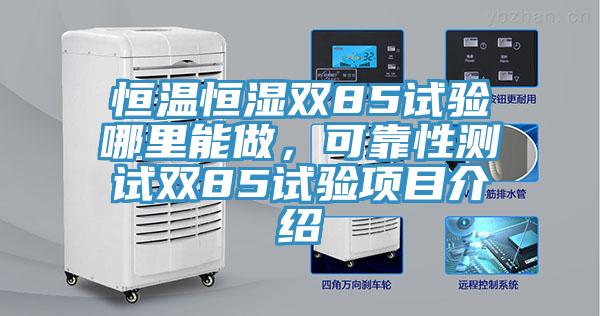 恒溫恒濕雙85試驗哪裏能做，可靠性測試雙85試驗項目介紹