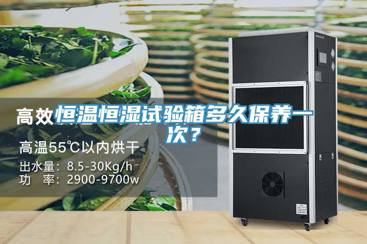恒溫恒濕試驗箱多久保養一次？