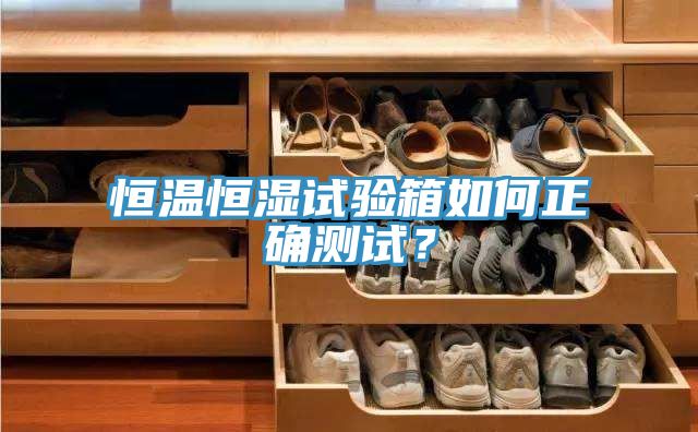 恒溫恒濕試驗箱如何正確測試？