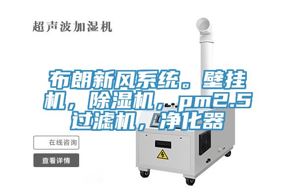 布朗新風係統。壁掛機，小黄片软件免费下载，pm2.5過濾機，淨化器