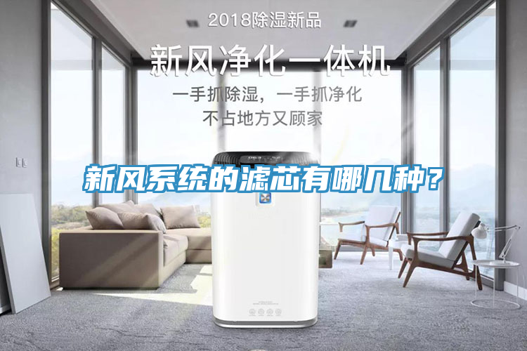 新風係統的濾芯有哪幾種？