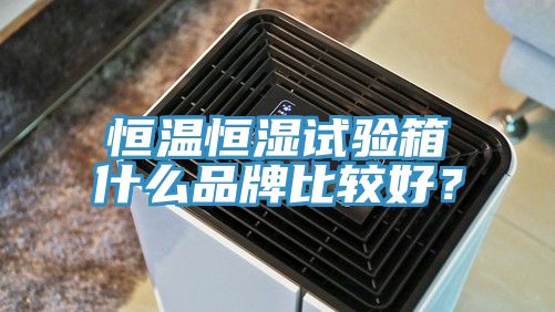 恒溫恒濕試驗箱什麽品牌比較好？