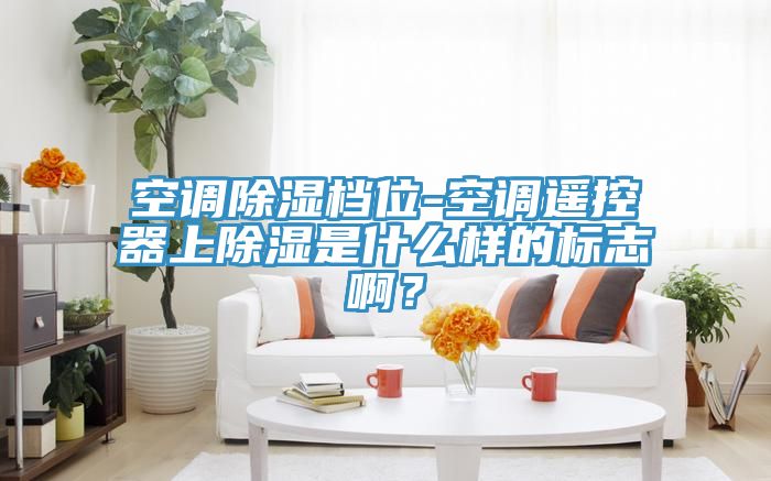 空調除濕檔位-空調遙控器上除濕是什麽樣的標誌啊？