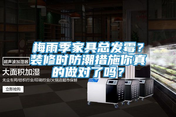 梅雨季家具總發黴？裝修時防潮措施你真的做對了嗎？