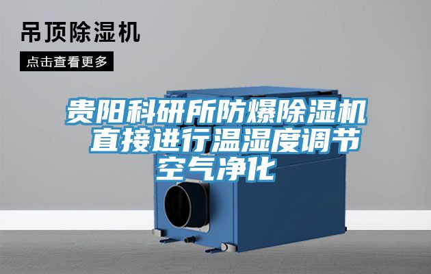 貴陽科研所防爆小黄片软件免费下载 直接進行溫濕度調節空氣淨化