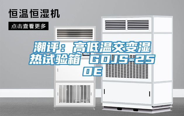 潮評：高低溫交變濕熱試驗箱 GDJS-250E