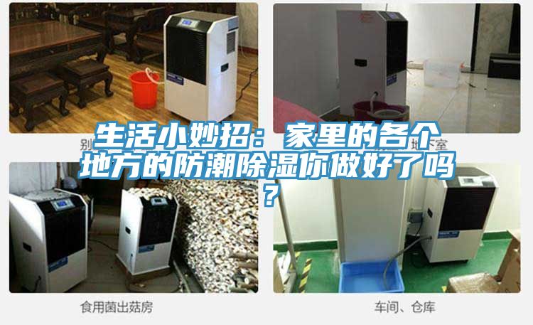 生活小妙招：家裏的各個地方的防潮除濕你做好了嗎？
